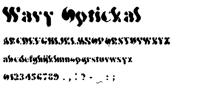 Wavy Optickal font